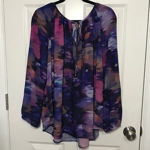 Multicolored Pattern Blouse